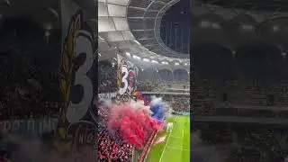 Inca o coregrafie copiata marca Peluza Nord FCSB. Copyrights. FCSB vs Rapid Bucuresti 21.12.2025