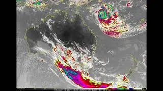 A look at the Himawari 9 satellite imagery on TC Jasper  10 December 23