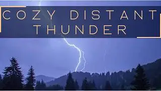 Light Thunderstorm in the Distance with Rain and Singing Birds l 8H Deep Sleep l Black Screen