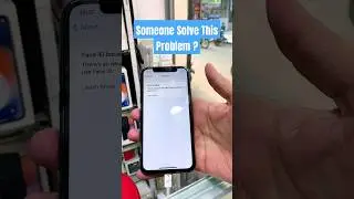 Somebody There Who,s Solve Face ID Problem ?