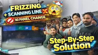 TV Picture Frizzing & Scanning Lines Fix ✅ Step-by-Step Repair | LED Tv Repairing Course