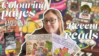 Colouring Pages Based on the Books I Read (ColourTok has me in a chokehold)