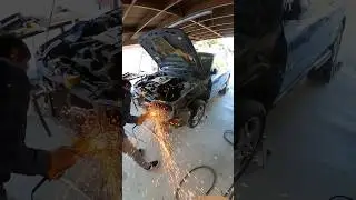 Behind the scenes of building a crash bar💥 #howto #tutorial #information #subaru #car #welding