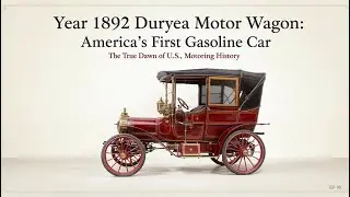 1892 Duryea Motor Wagon: America&rsquo;s First Gasoline Car | The True Dawn of U.S. Motoring History