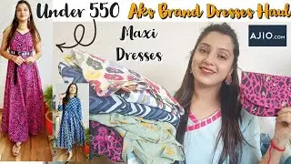 Ajio Kurti Haul | Maxi Gown Haul | Aks Brand Kurti Haul | under 700 | ajio anarkali kurti haul