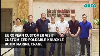 European Customer Customized Foldable Knuckle Boom Marine Cranes！
