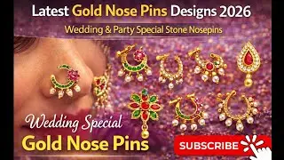 Exclusive Gold Nose Pins Jewellery Designs | Wedding & Party Collection 2026 #nosepins #goldnosepins