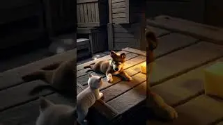 What Happens When a Kitten Touches a Puppy&rsquo;s Nose? #traptales  #catanddoglove   #cuteanimals