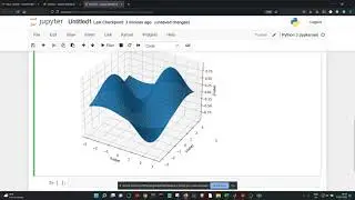Plotting Surface plot in python (Jupyter Notebook)