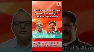 Development Agreement Clauses Chronological Order  Documents#redevelopment #news #selfredevelopment