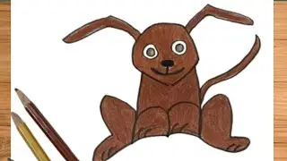 Dog Cartoon drawing ||  how To make Cartoon Easy drawing 
