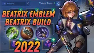 BEATRIX EMBLEM AND BUILD SET 2022 | beatrix best build 2022 top 1 global | beatrix gameplay