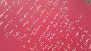 Treino de caligrafia ✍️[ LETRA CURSIVA ]