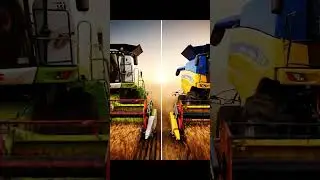 🔥 Claas Lexion vs New Holland CR11 &ndash; Who Harvests Faster 2025