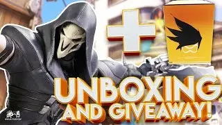 OVERWATCH REAPER & TRACER STATUE UNBOXING! + GIVEAWAY