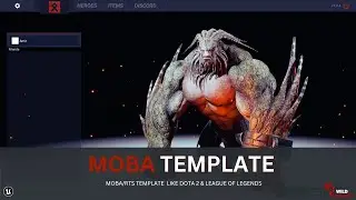 MOBA Template for Unreal Engine overview (Available on Fab)