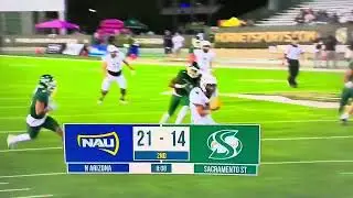 Coleman Owen NAU vs Sacramento St 2023 reverse angle of TD