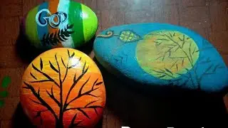 How to 3 best acrylic painting on Stone | rock painting ideas that will catch your eye step by step