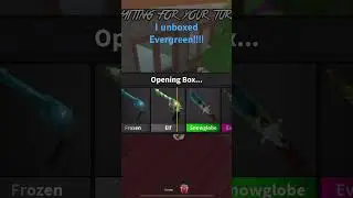 Unboxing Evergreen  (2023 Christmas update) in Murder Mystery 2 (MM2)