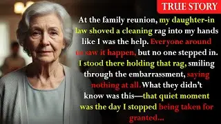 At the Family Reunion, My Daughter-in-Law Shoved a Cleaning Rag Into My Hands