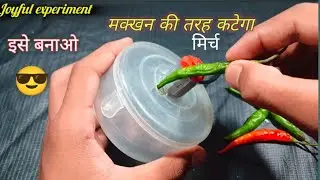 How To Make Mini Chilli Cutter At Home | chilli cutter #trending #diy #experiment