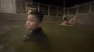 Detik detik Nelaon berendam di Air Panas. 