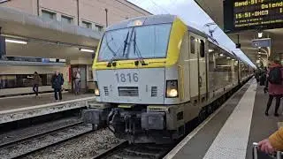 Trains at Gare du Nord Brussels | Arrivals & Onboard Departure Views | Trainspotting