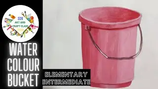 # How to Draw and Colour bucket ( SN art and craft class)