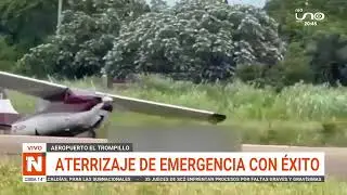 ATERRIZAJE DE EMERGENCIA CON ÉXITO