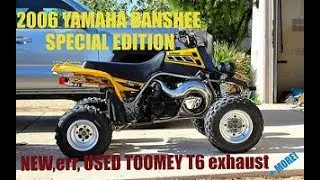 Yamaha Banshee Toomey T6 Exhaust Restore and Install plus MORE!
