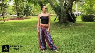 Orientalische Aladinhose Haremshose Mailka Lila