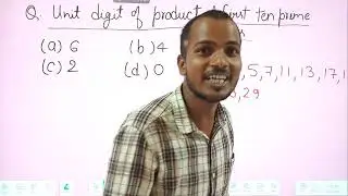Unit digit of the product of first ten prime numbers is
