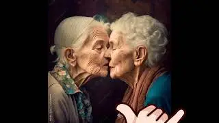 Older Women Kiss with Passion - Lesbian Kissing 😍 #lesbian #mature