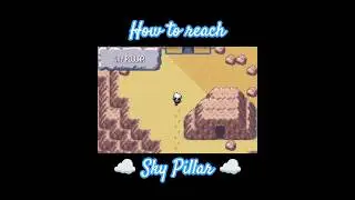 Как добраться до Небесной колонны в Pokemon Emerald #rayquaza #hoennadventures #pokemonemerald #s...