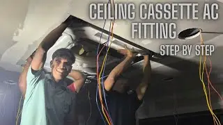 Cassette Ac Installation Garne Tarika || Ceiling Cassette Ac kasari Fitting Garchhan (part-1)