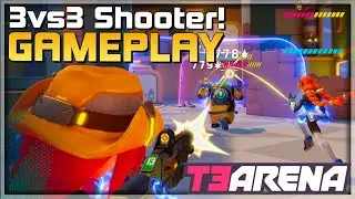 T3 ARENA Gameplay - Official Launch - 3v3 Arena Shooter - F2P - Android/iOS Walkthrough