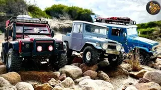 RC Cinematic Scale Run | Part 2 | Land Rover Defender | Toyota FJ40 Classic and FJ40 Custom