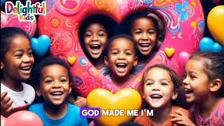 God Made Me | Fun Christian Nursery Rhyme for Toddlers | Delightful Kidz