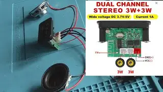 DIY JX-812 MP3 Decoder Board mp3 Bluetooth 5.0  2х3W Усилитель 6 Вт MP3 WMA WAV APE FLAC USB TF FM