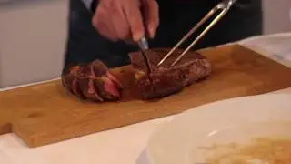 Entrec&ocirc;te double tranchieren