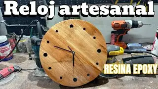 C&oacute;mo hacer un reloj de madera y EPOXY sin experiencia