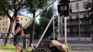 Blackarm on the rickshaw.