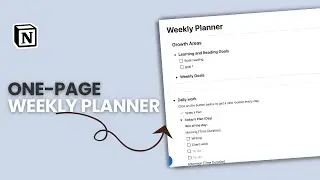 How I Plan My Entire Week on One Page (+ A Weekly Planner Template Inside)