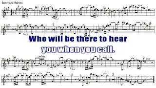 BEAUTY AND MADNESS ALTO SAX SHEET MUSIC