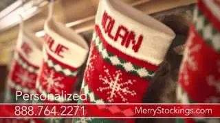 Wool Christmas Stockings | Hand Embroiderded and Made in USA