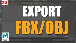 Export Smooth Modeling FBX & OBJ from Maya