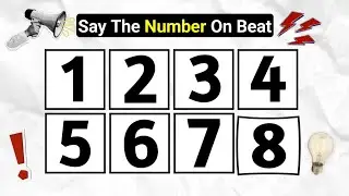 Say The Word On Beat | Levels | Easy Medium & Hard | The Numbers Edition