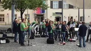 Listening to Band in Ulm, Germany