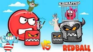 Black Ball Kidnapped By Olivia 😱|| Red Ball Oggy Revenge With Black Ball In Red Ball 3