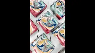 How to make soap - 2nd Luna Swirl tutorial - Hunter & Earth soap